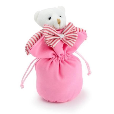 SACCHETTINO ORSETTO ROSA 12XH16CM